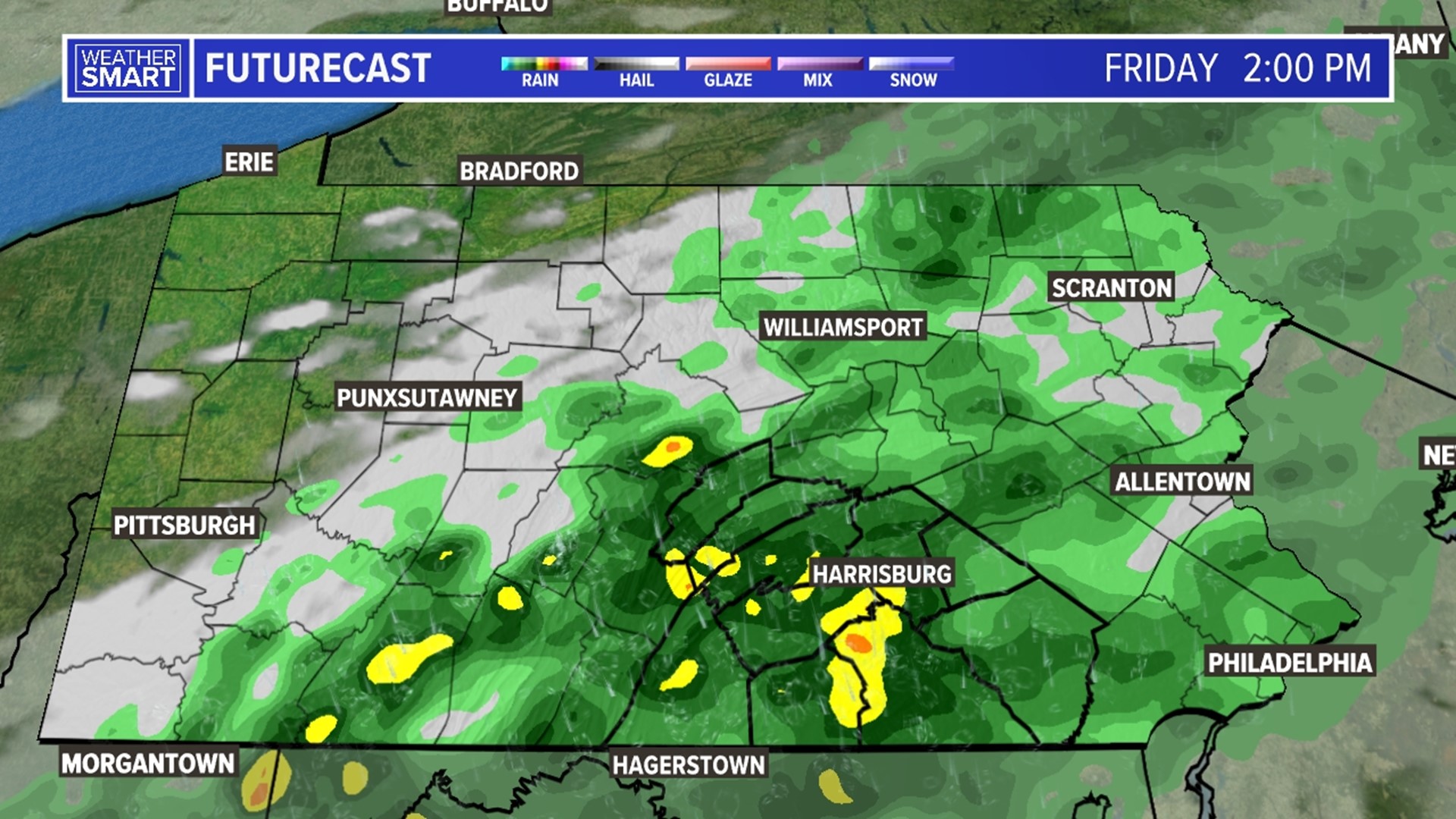 Interactive Radar for Harrisburg, York, Lancaster, Lebanon Pennsylvania