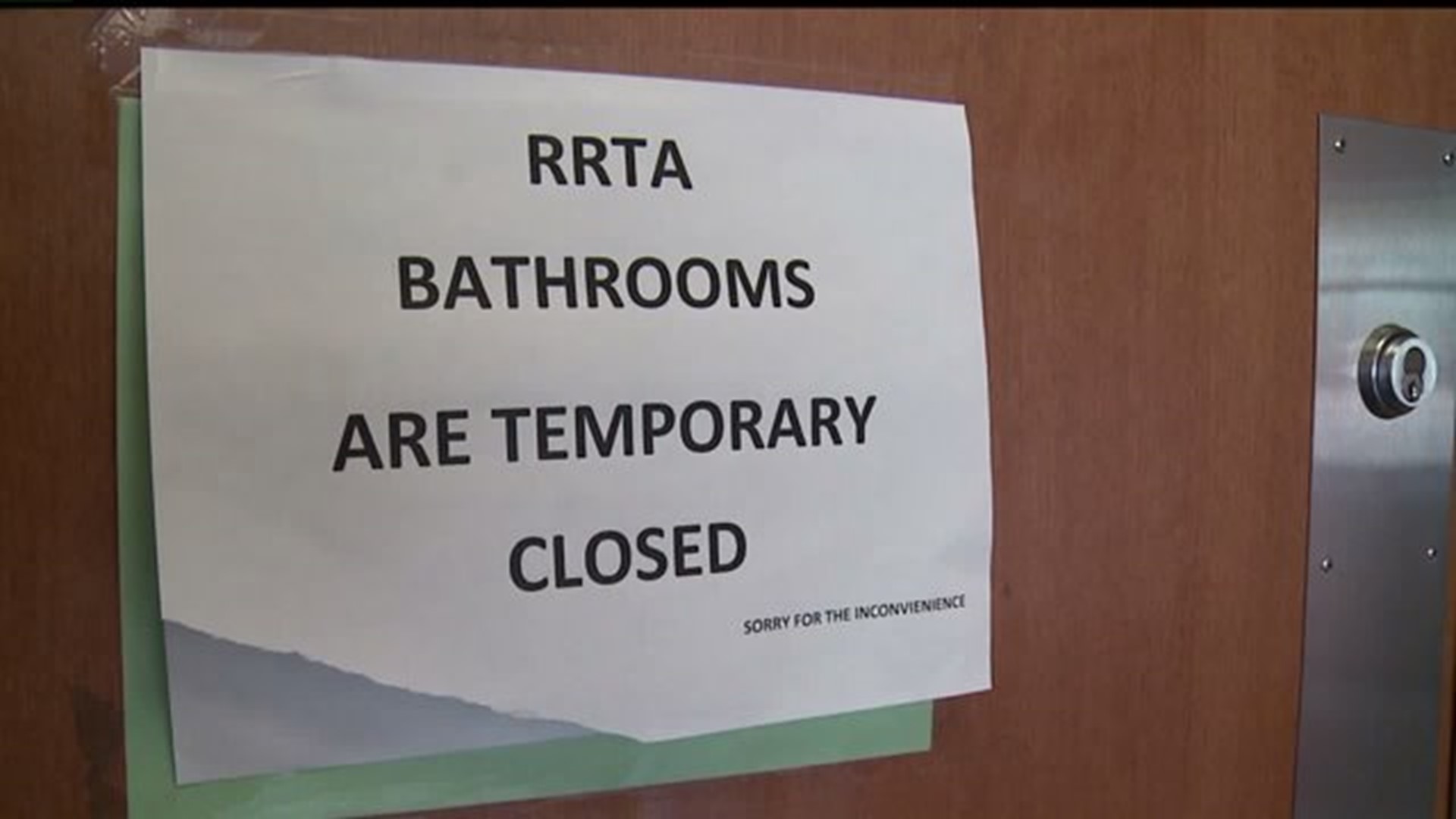 Someone smeared feces all over the walls of a public bathroom in downtown Lancaster multiple times