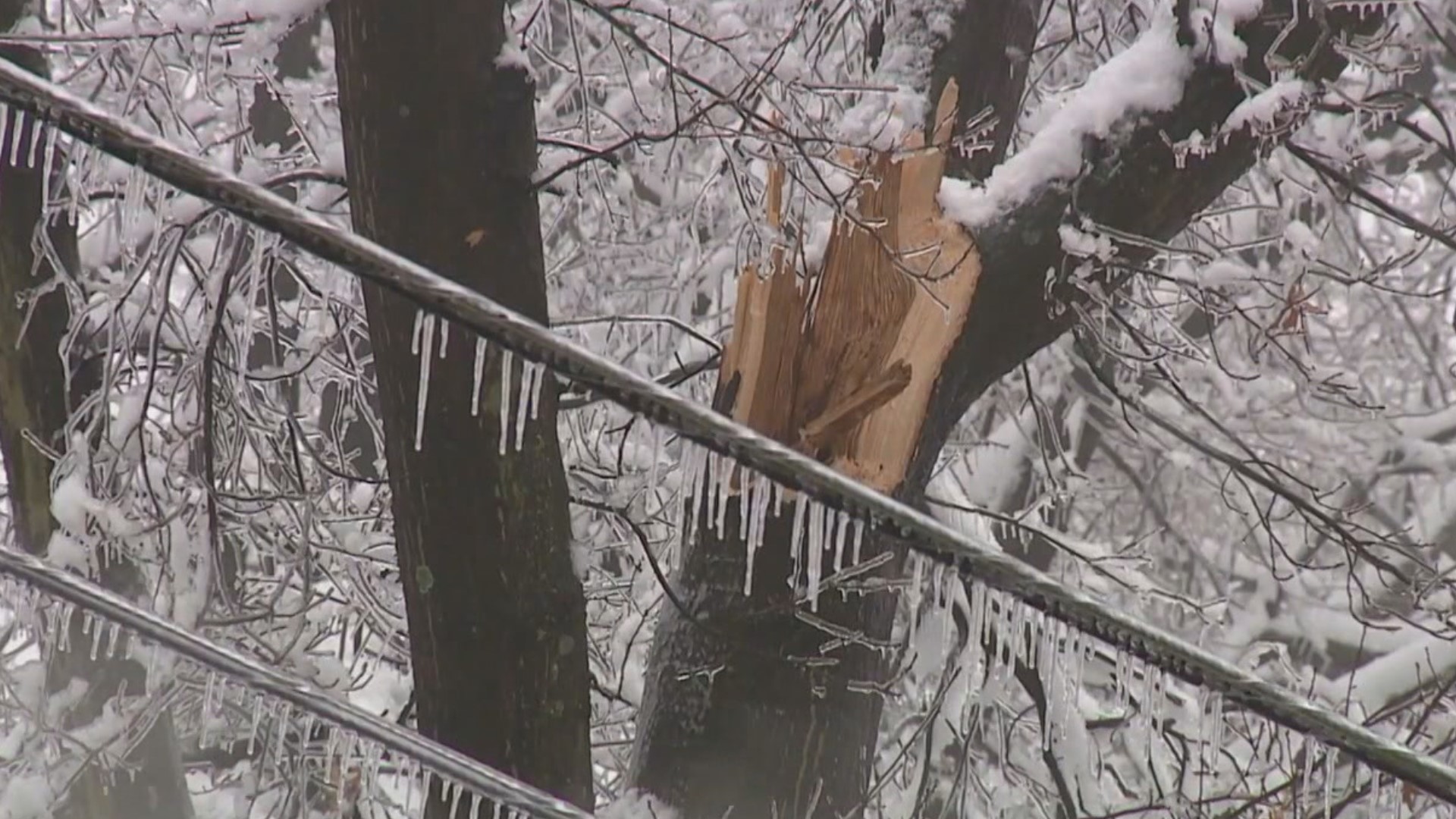 Thousands were without power across Central Pa. on Tuesday night following an early-morning snowstorm.