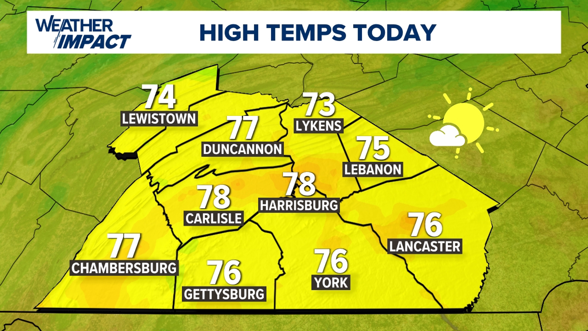 We'll wake up chilly on Monday, but temperatures gradually warm through the rest of the week. A dry streak starts, with no rain in sight through the weekend.