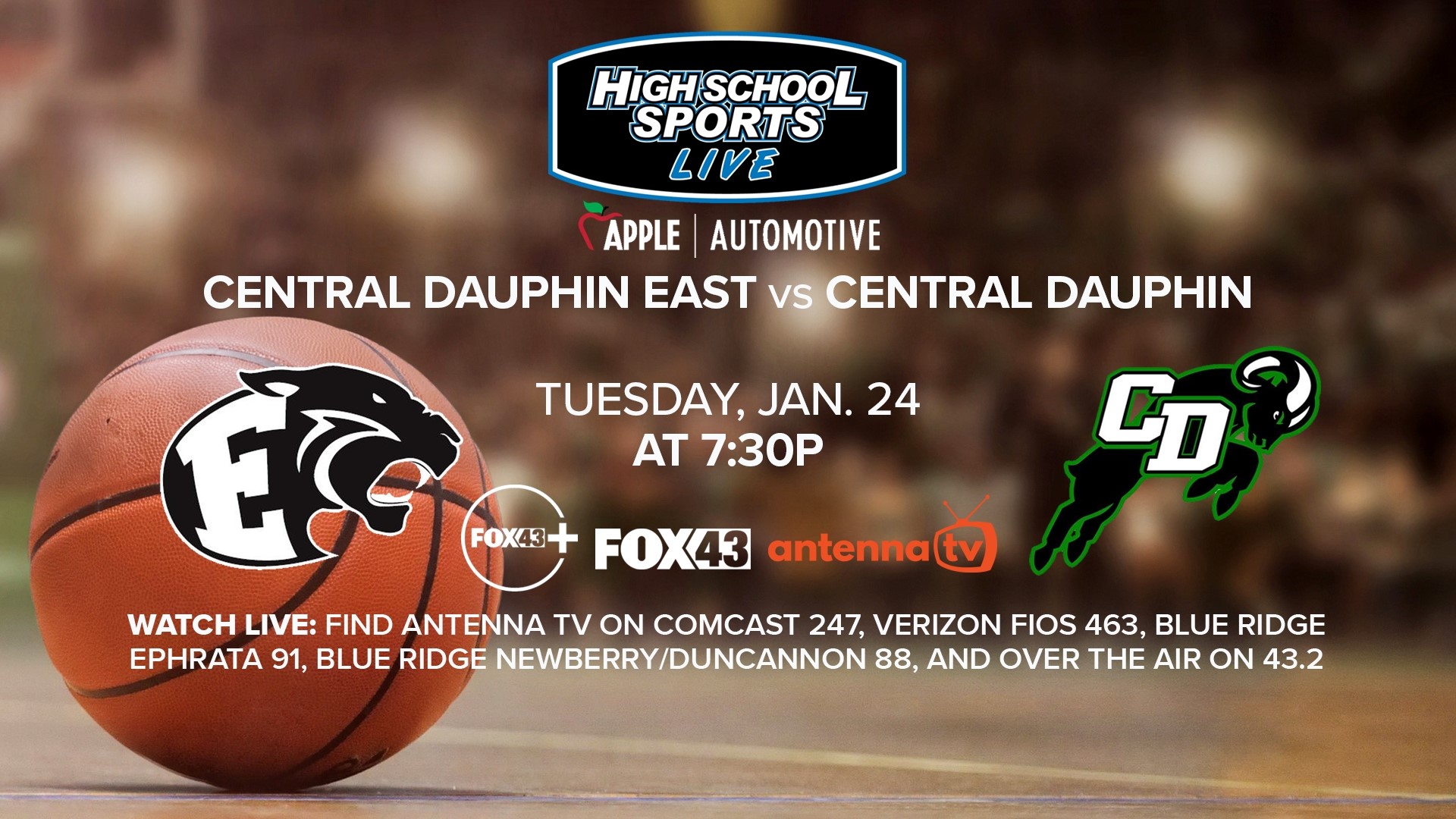 Central Dauphin East takes on Central Dauphin in High School Basketball action on Jan. 24, 2023.