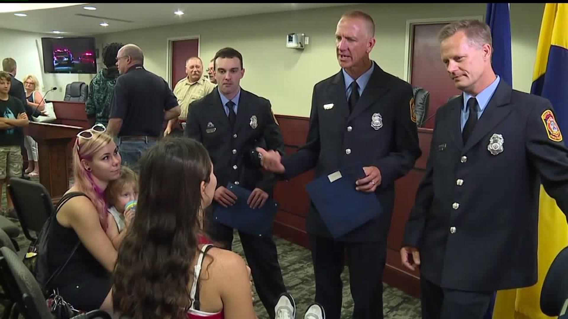 Members of the York City Fire Department are awarded at annual ceremony
