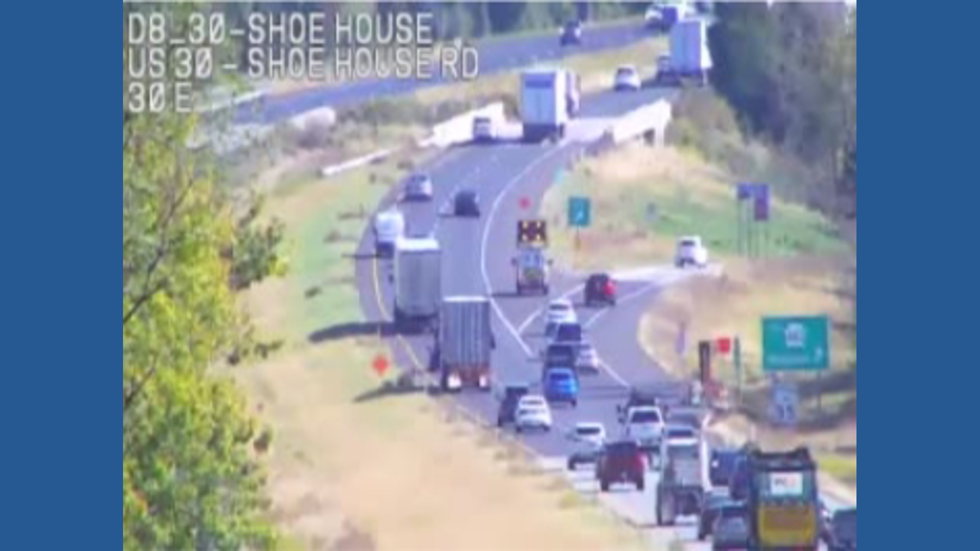 Crash involving tractor trailer hauling paper closes Route 30 Eastbound ...