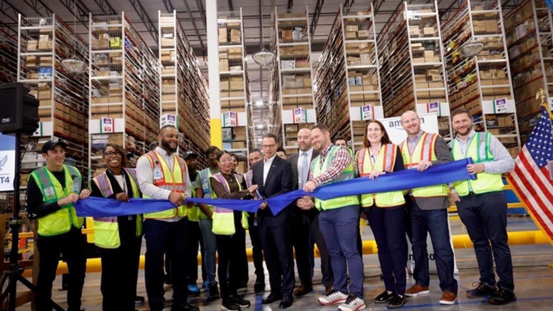 The new center joins nearly 40 other Amazon operations facilities across the Commonwealth.