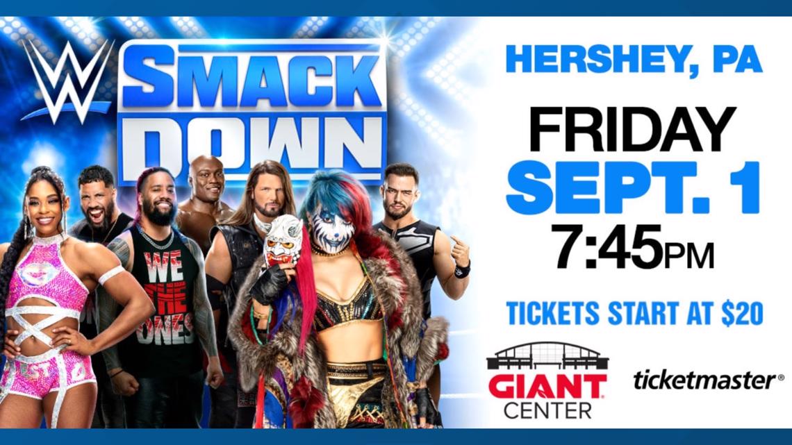 WWE SmackDown coming to Giant Center Sept. 1