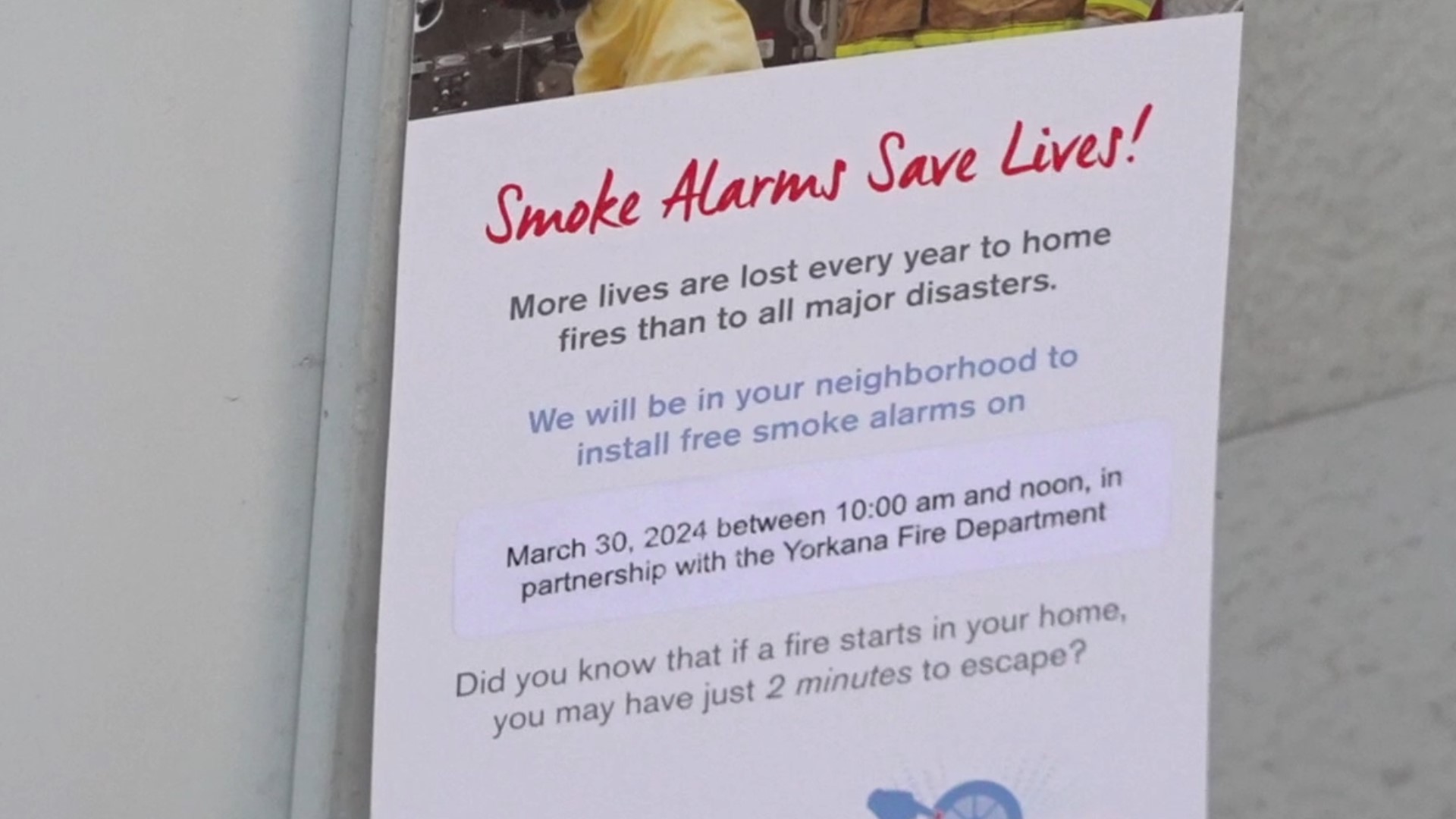 Smoke detectors reduce deaths via fire by 50%, according to the Red Cross.