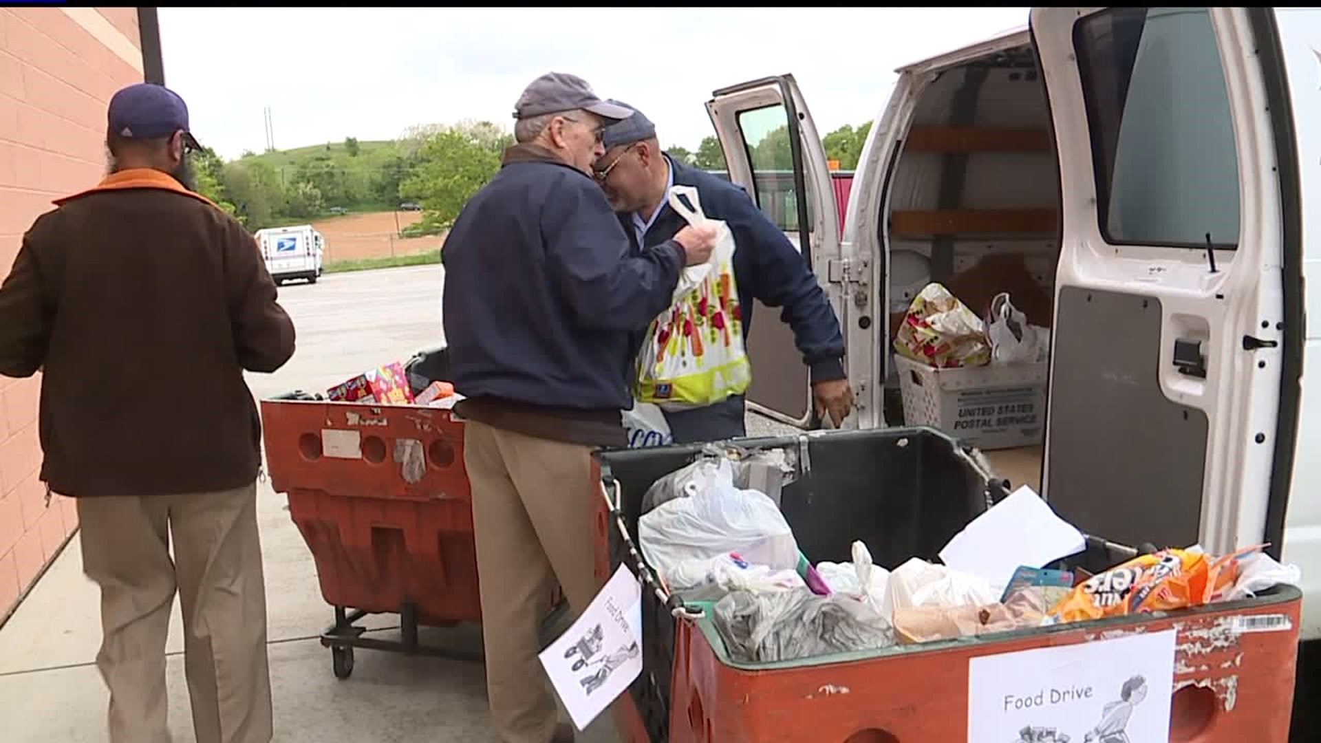 U.S. Postal Service collects food to help "Stamp Out" hunger