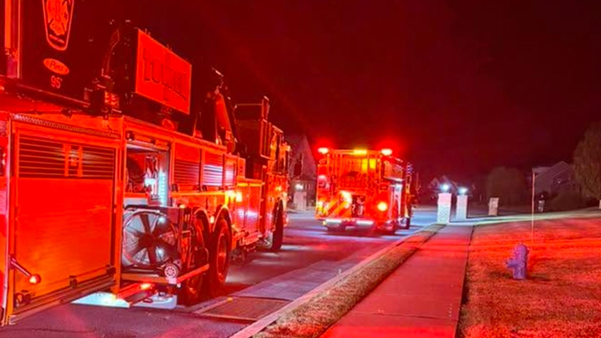 1 person transported to hospital with burns after house fire in ...