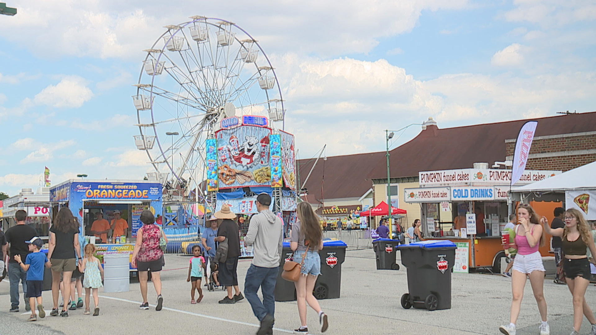 Hundreds came out for the first of ten days at the York State Fair to check out the food, games, and rides.