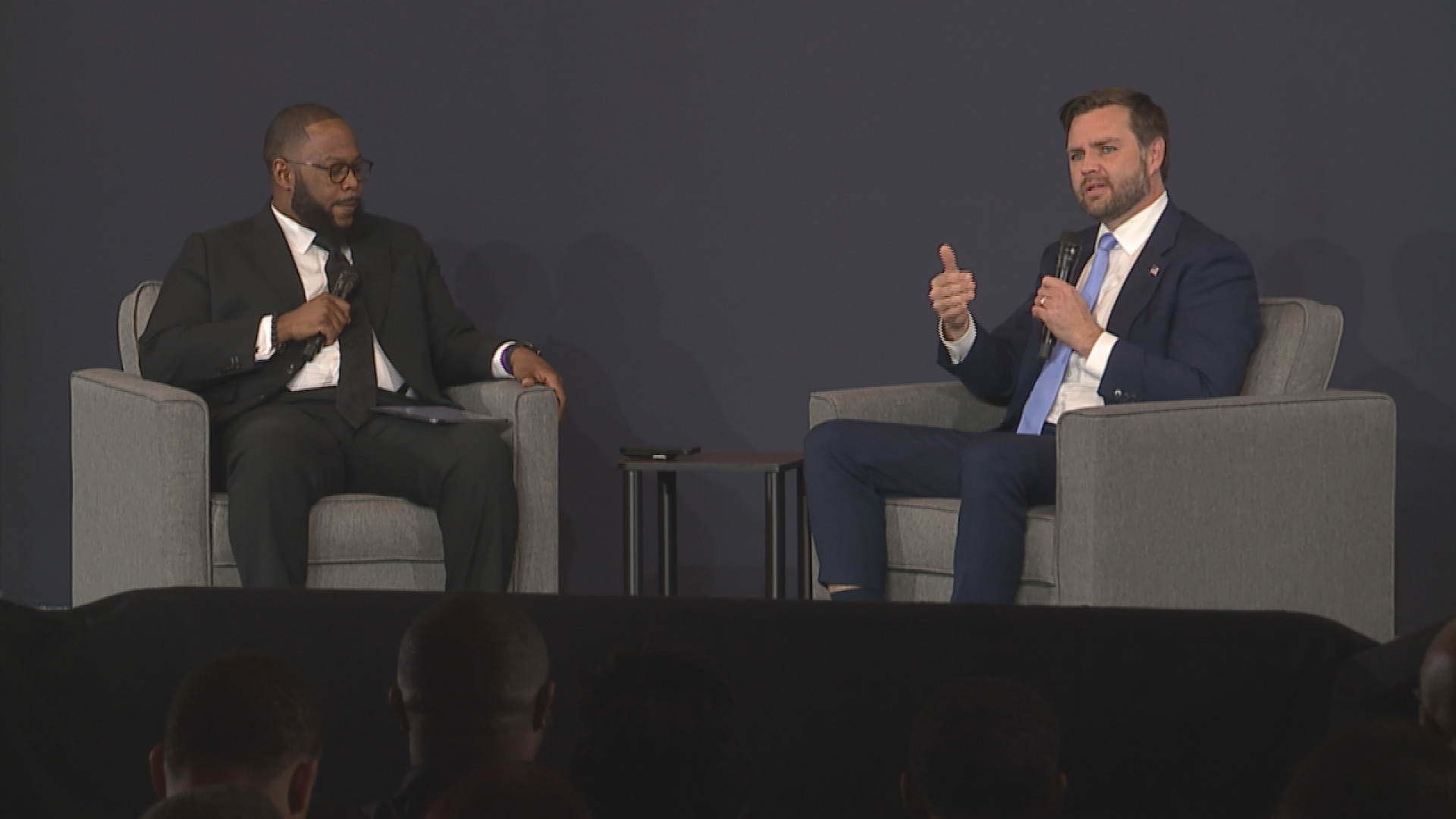 Republican vice presidential nominee JD Vance sat down for a town hall in Harrisburg Saturday to discuss childhood education and school choice.