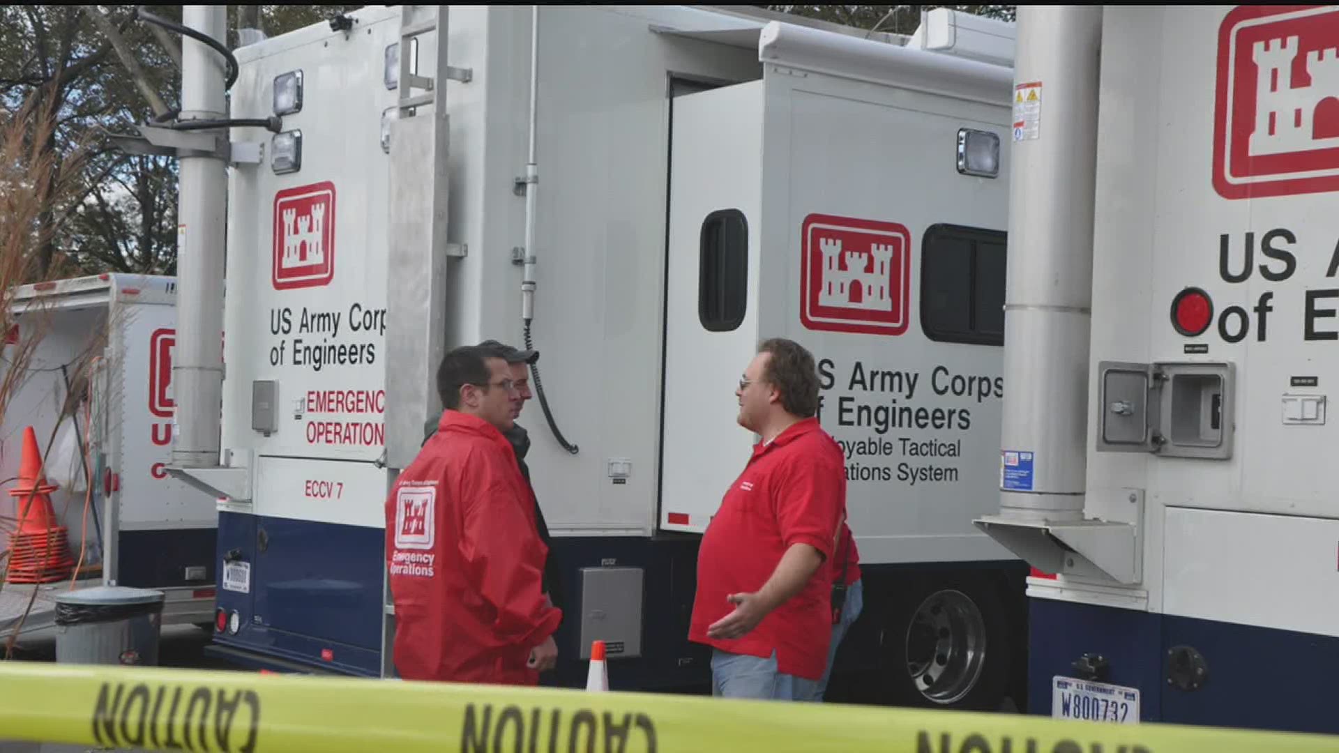 The U.S. Army Corps of Engineers, Baltimore District, is housing mobile command units in North Codorus Township