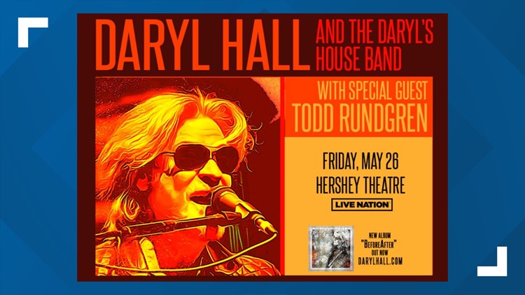 Rock Hall-of-Famers Daryl Hall and Todd Rundgren set to perform at Hershey Theatre in May