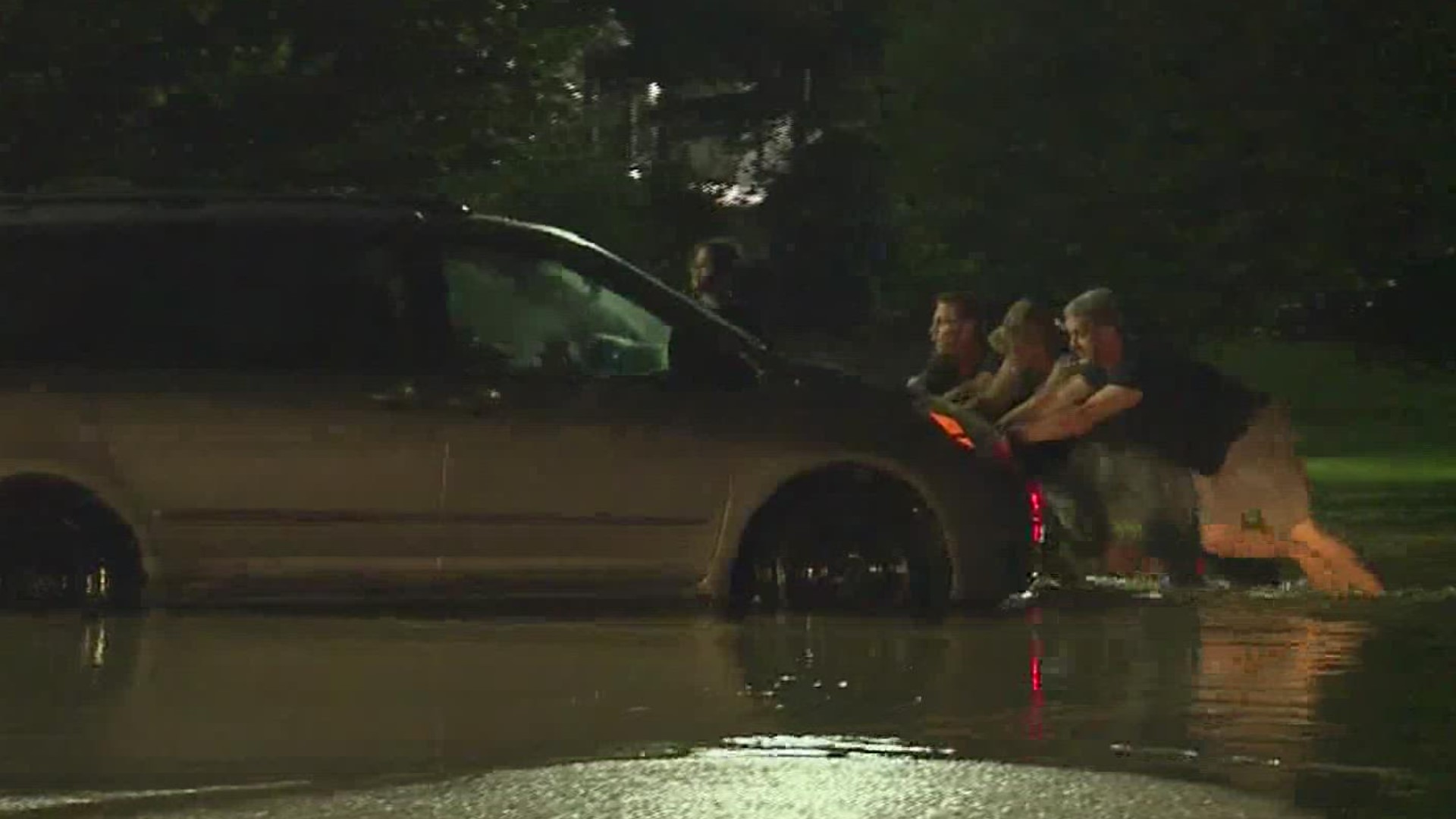 The flooding comes after substantial rain Wednesday night.