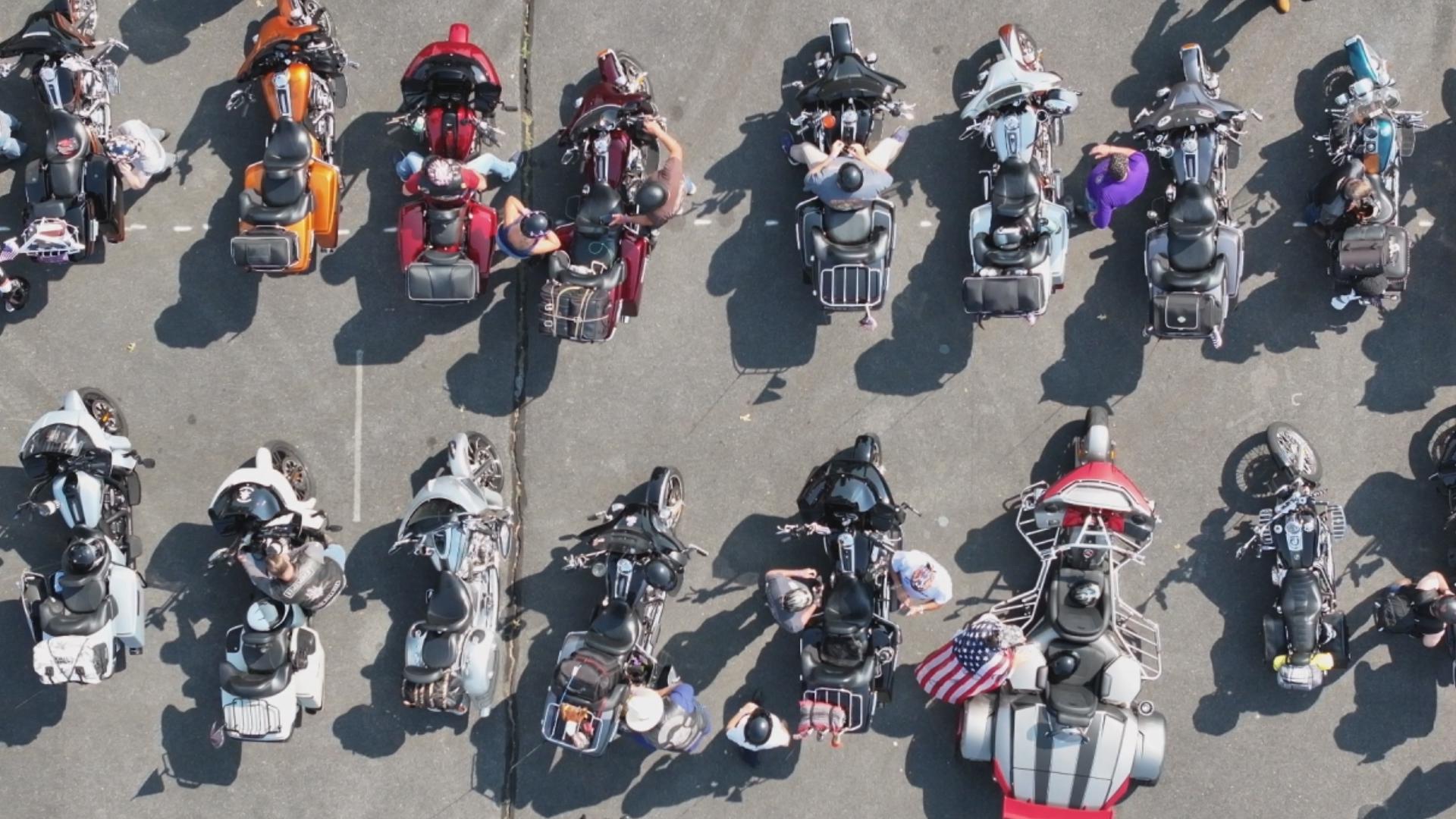 America's 9/11 Ride is the largest police-escorted motorcycle ride, stopping in Shanksville, The Pentagon and The World Trade Center.