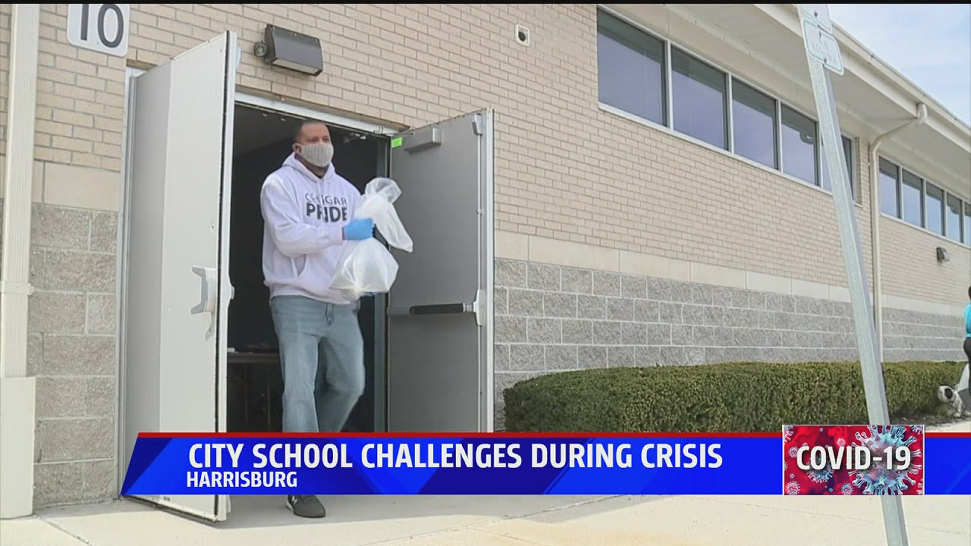 Harrisburg School District educators were unable to connect with more than 1,800 families after schools were announced closed across Pennsylvania.