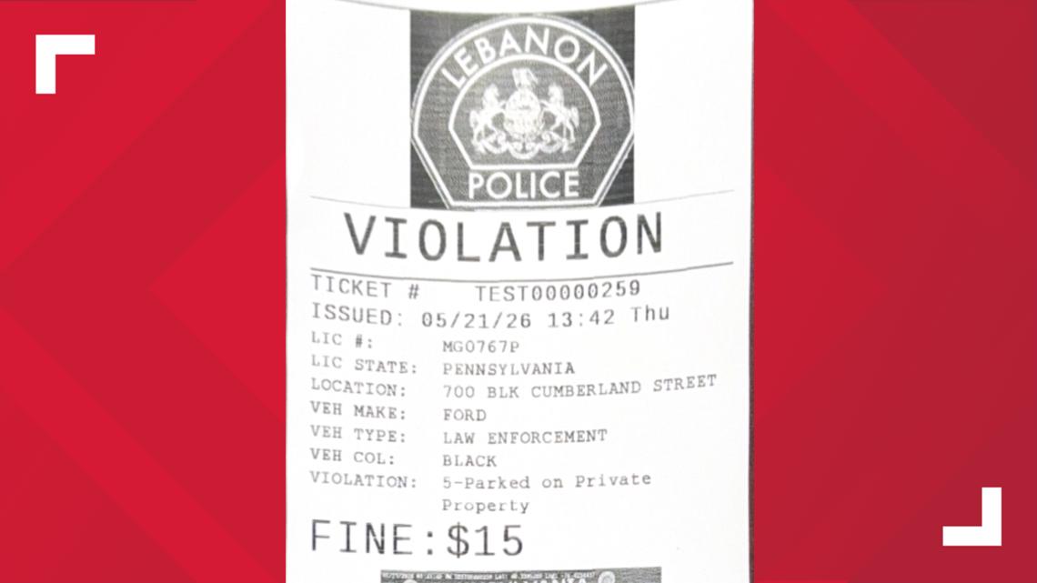 Lebanon City Police will roll out new-looking parking tickets on June 15