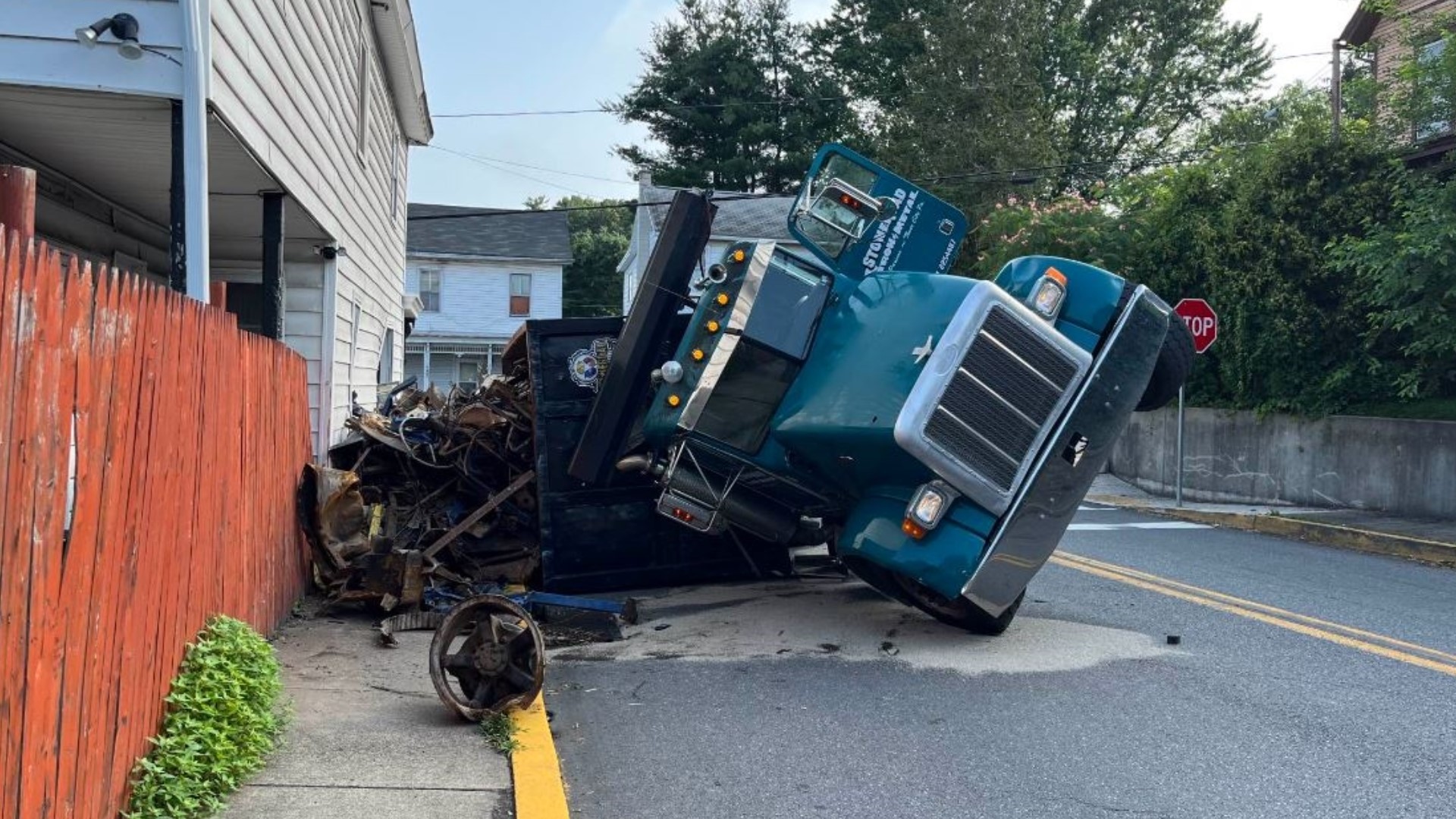 The crash occurred just before 8:30 a.m. at the corner of Armstrong and 4th streets, emergency dispatchers said.