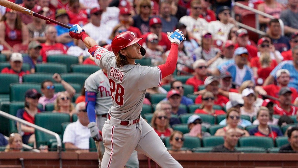 Phillies 3rd basmean Alec Bohm leaves game against Cardinals with left hand  injury – Delco Times