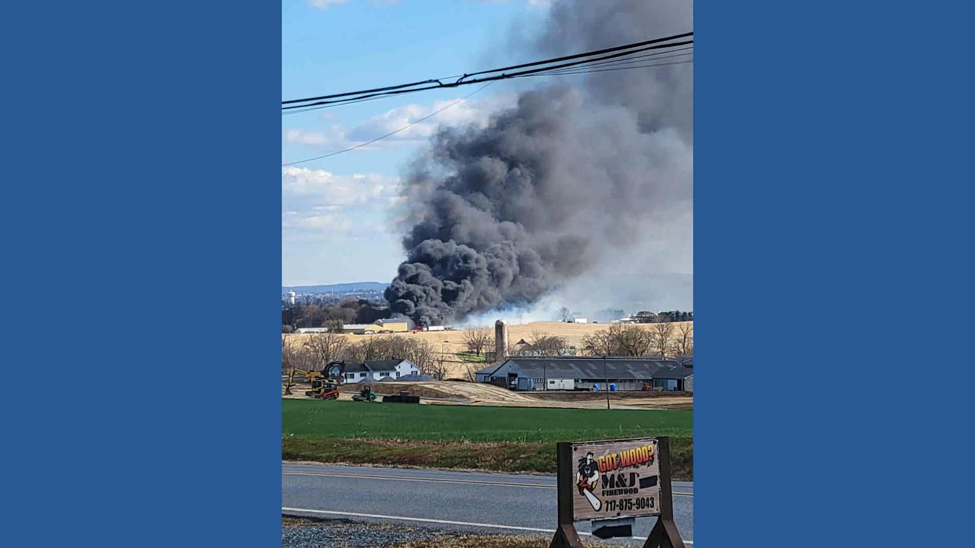 Spring Manor Rd Fire 1-alarm Barn fire spreads to multiple buildings in Manor Township ...