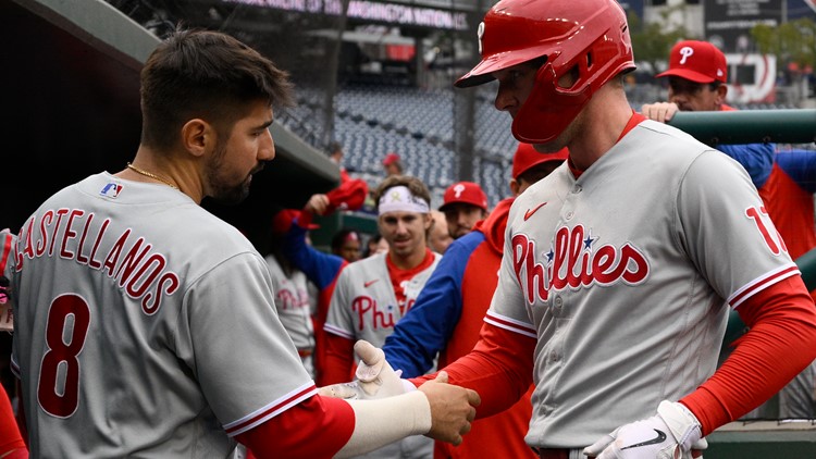 Hoskins homers, Phillies end skid in 5-1 win over Nationals