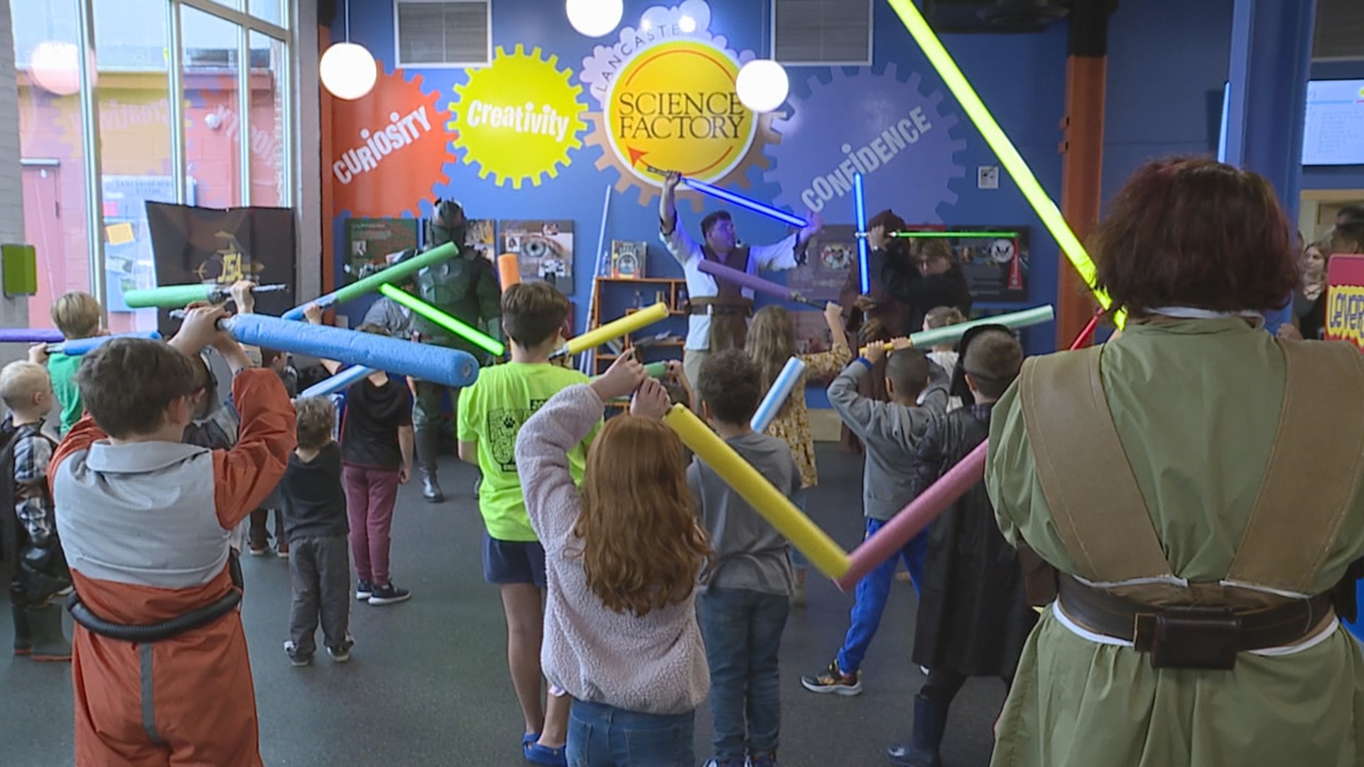 The Lancaster Science Factory held 'The Force Returns' on Sunday, which is an annual, interactive "Star Wars"-themed event aimed to encourage creativity in students.