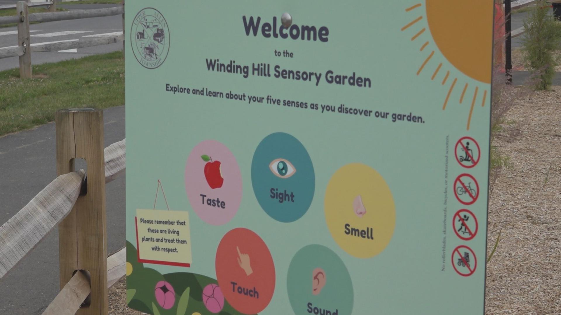 A new sensory garden opened Wednesday at Winding Hill Park North. It's a part of the Upper Allen Township Parks Department's mission to be inclusive and accessible.