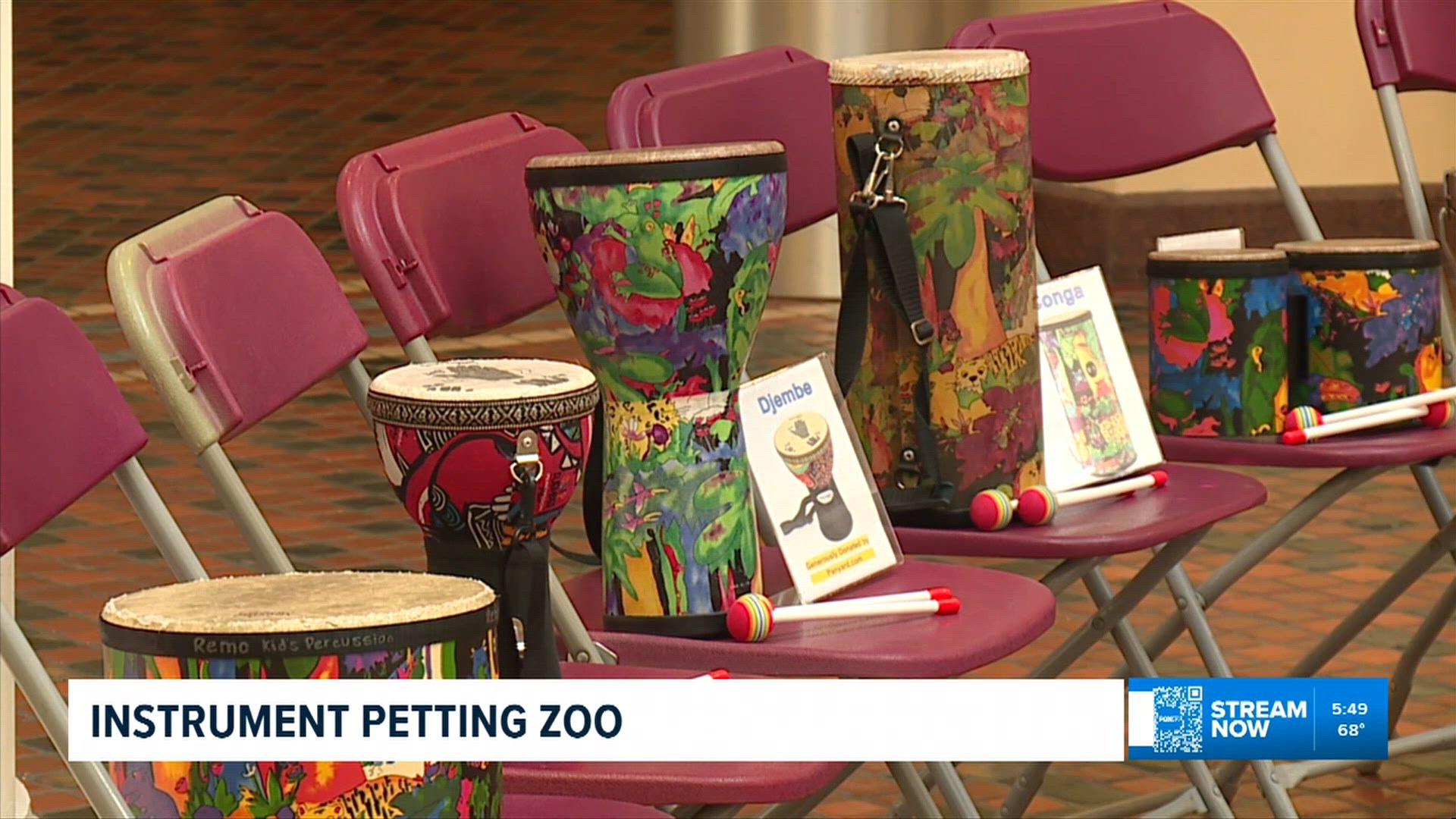For Example Music 'Instrument Petting Zoo' held at State Capitol for Kids Music Day ...