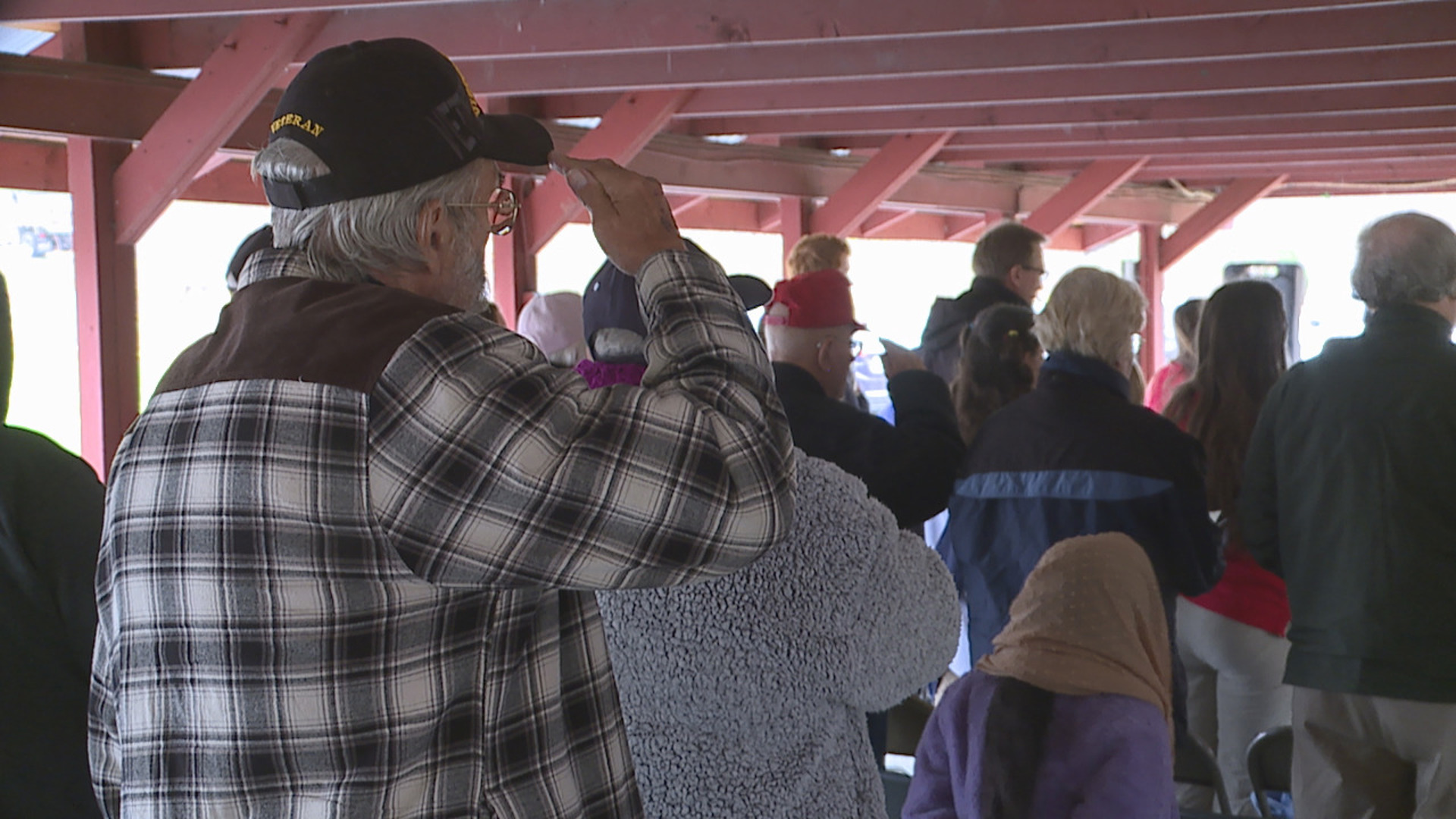 Silver Spring Township students were brought in to lead the annual veterans ceremony in Cumberland County on Sunday.