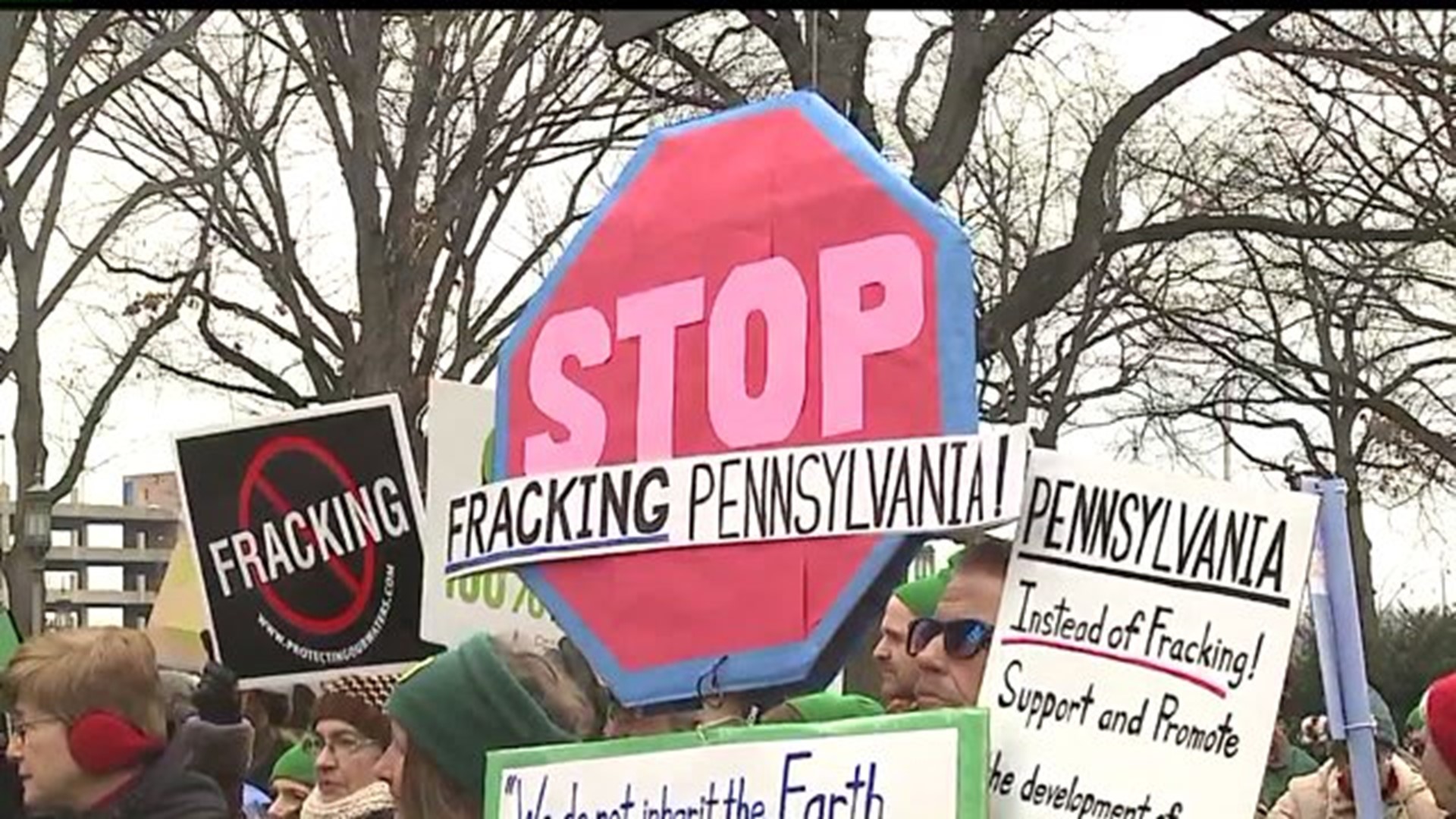 Governor Tom Wolf sends a message to the  fracking protesters