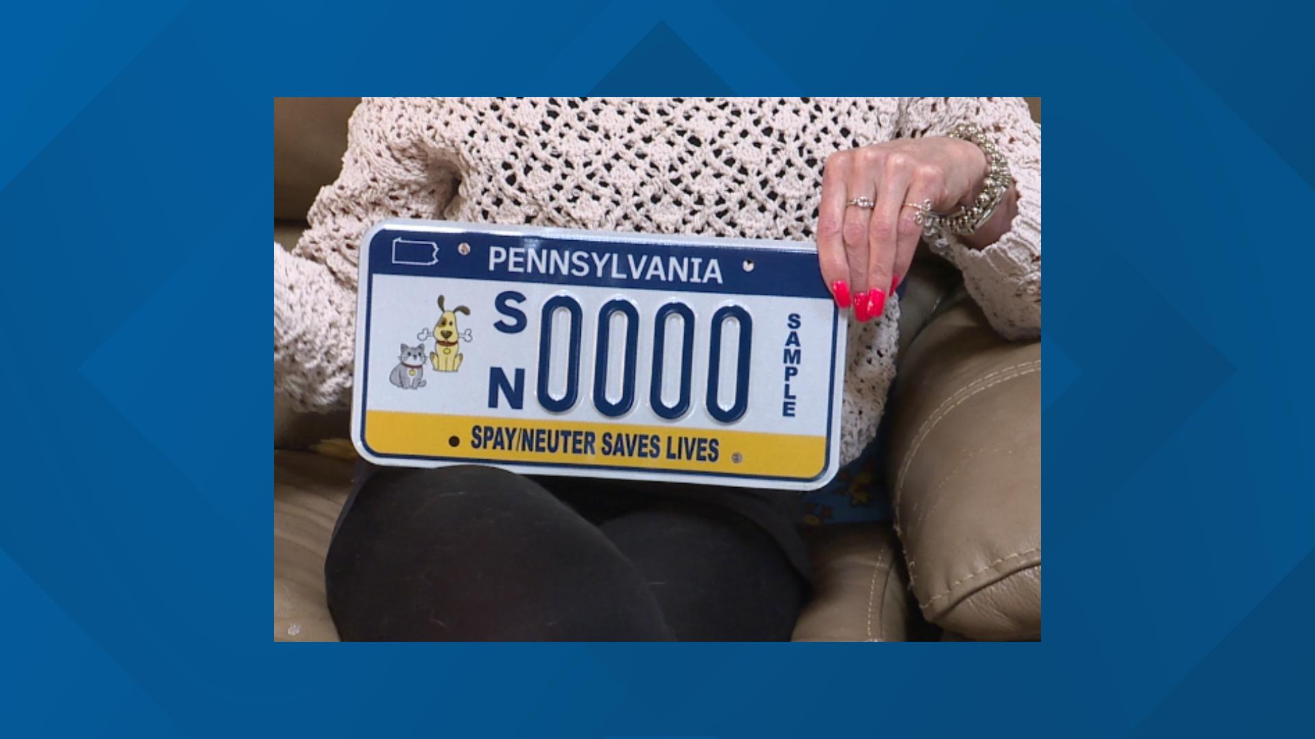 To continue raising awareness, Petrovich has created a license plate that Pennsylvanians can buy that’ll spread the message and fund the program.