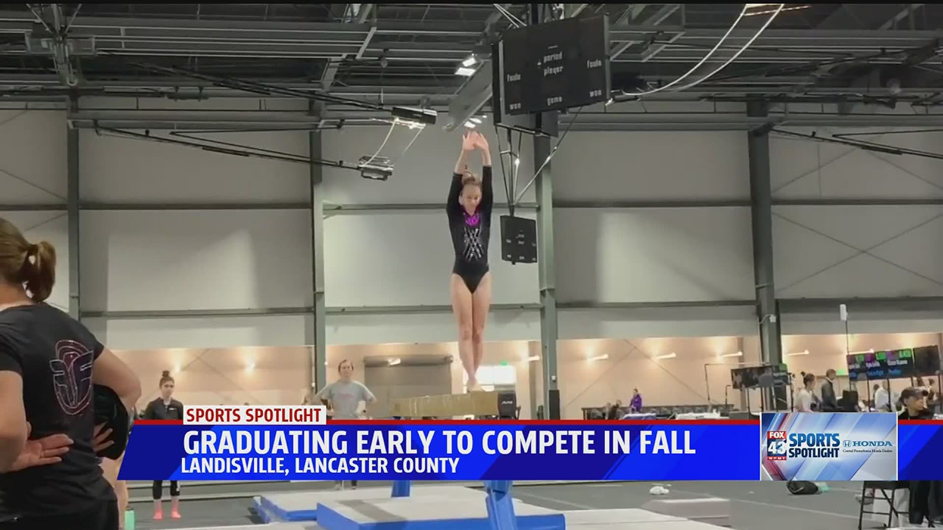 Landisville junior is squeezing one and a half years of education into six months to compete in Fall