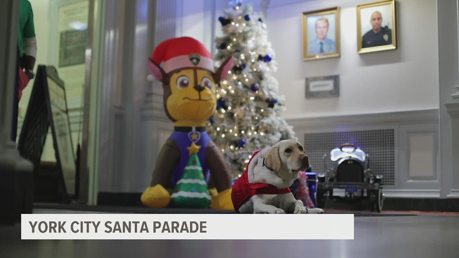 The York City police and fire departments came together to host the first ever Santa Parade on Dec. 17