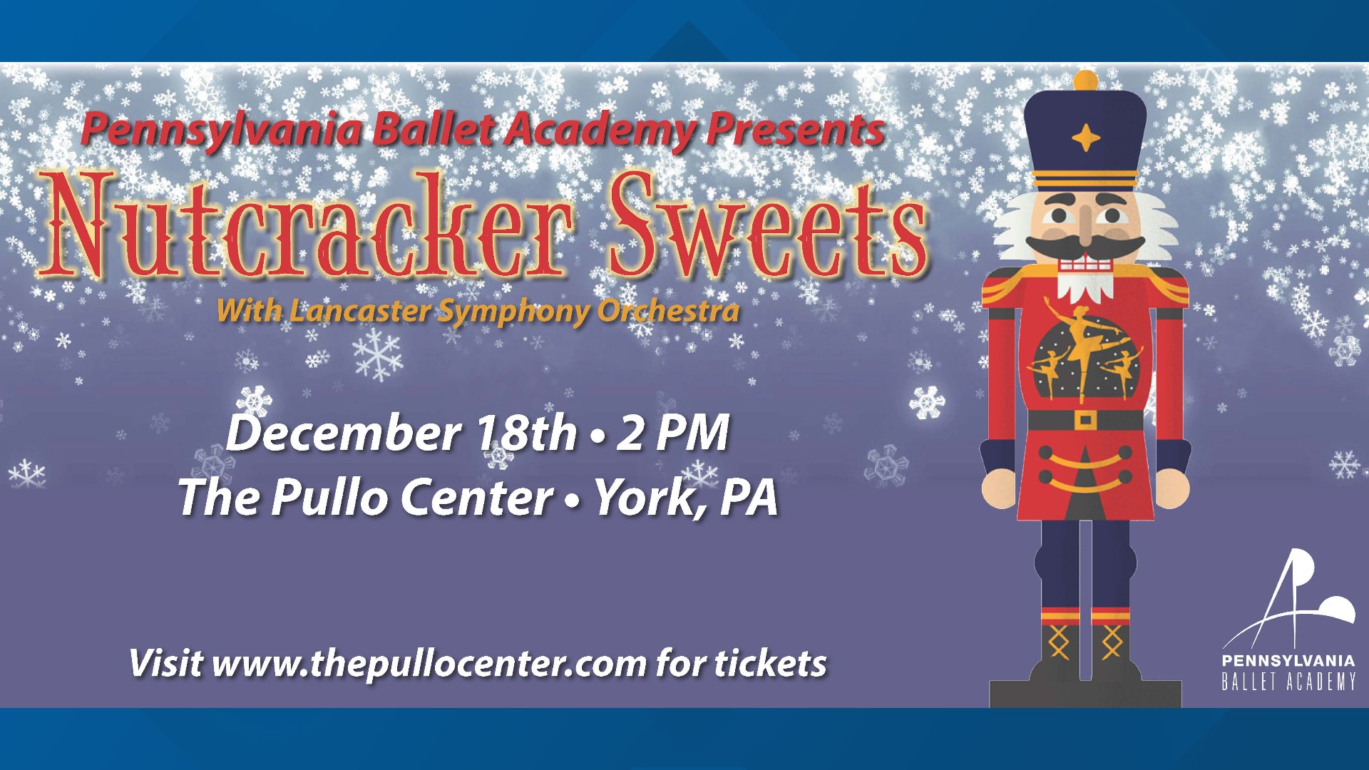 The Pennsylvania Ballet Academy will perform Nutcracker Sweets on Dec. 18. Tickets are available now.