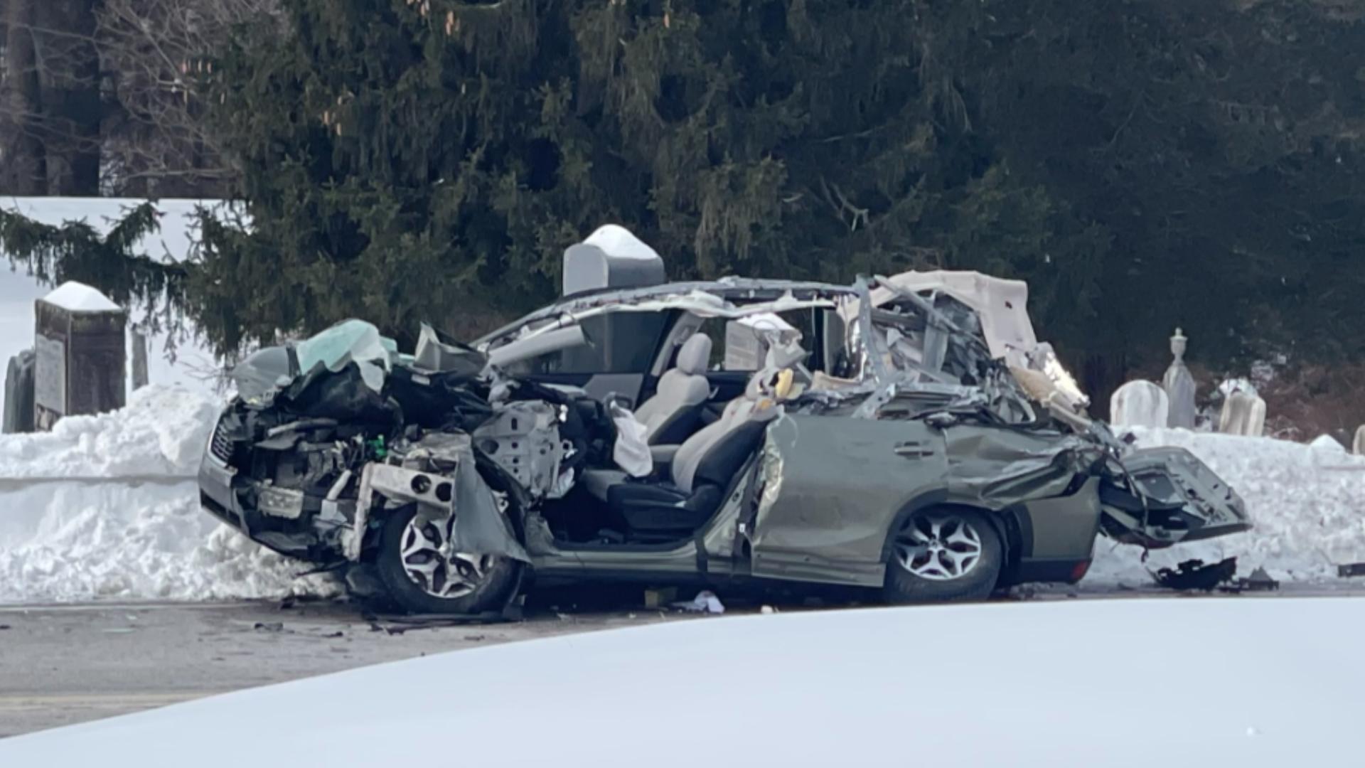 Driver air-lifted to hospital after car and tractor-trailer crash in ...
