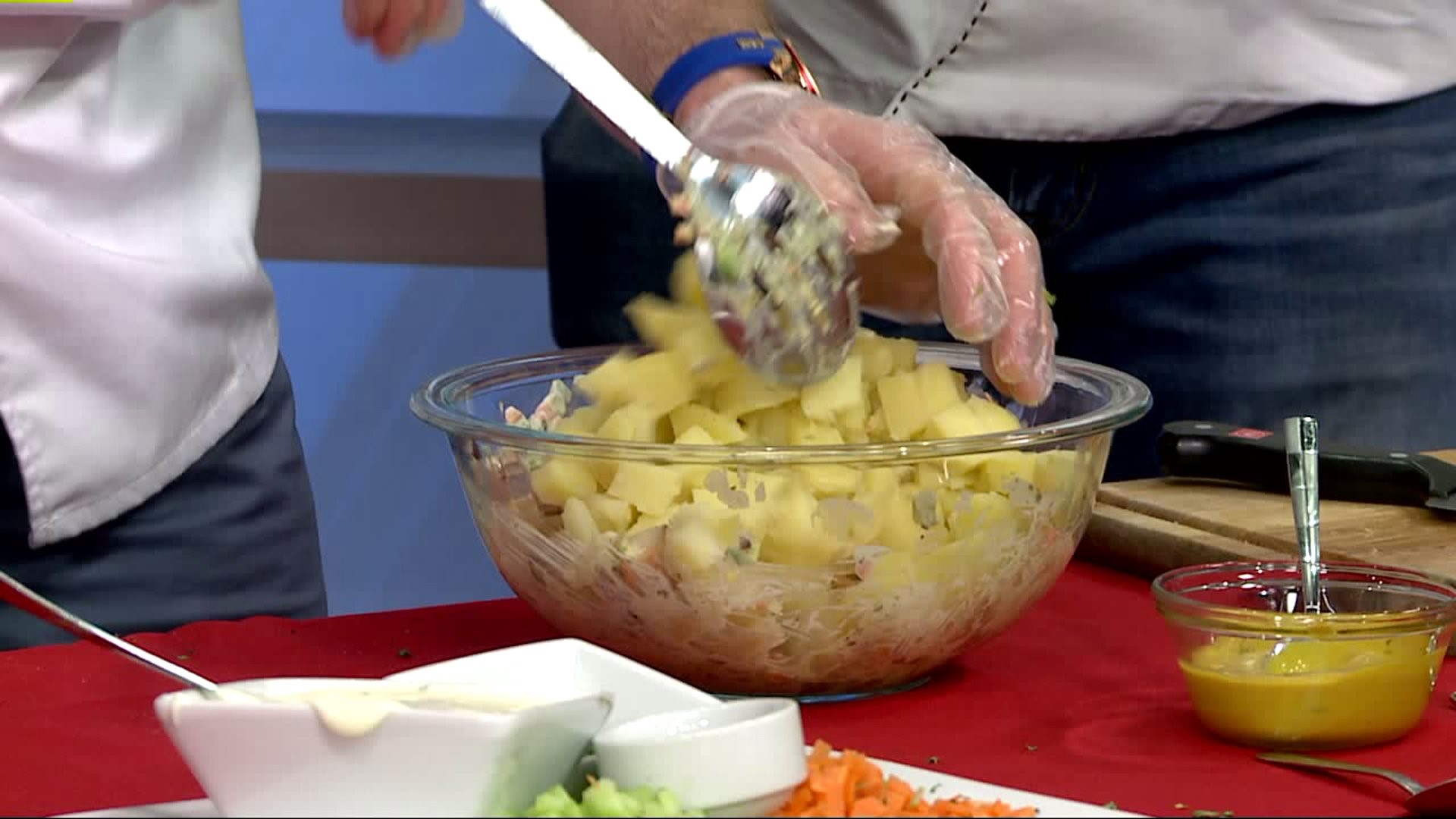 Olivia`s Prepares Yukon Gold and Shrimp Potato Salad