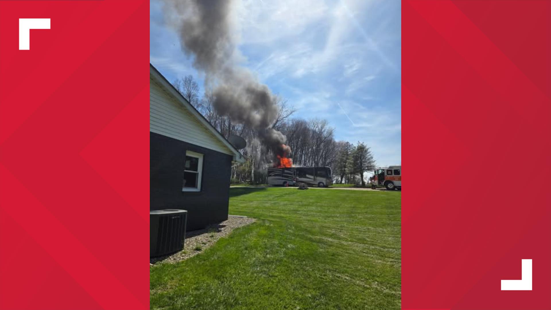 Crews respond to RV fire in York County | fox43.com