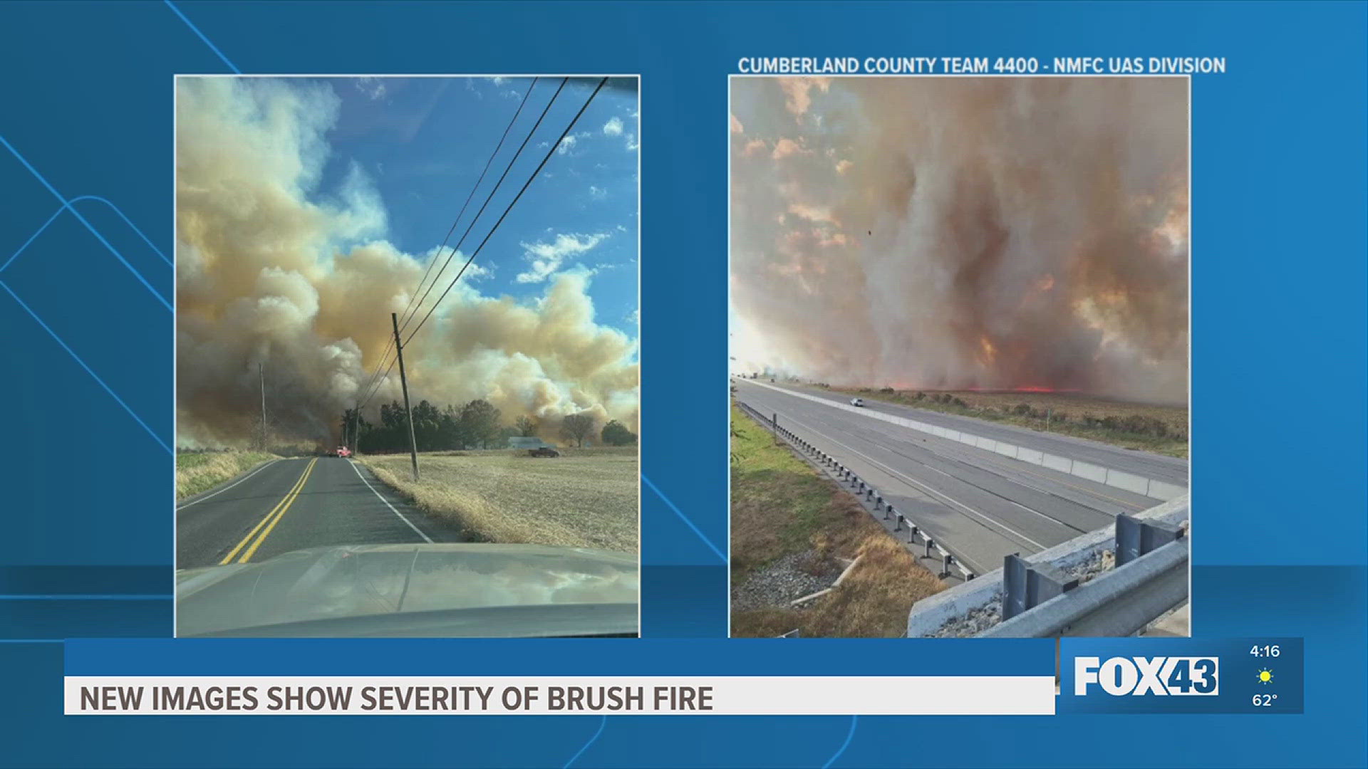 Crews extinguish brush fire near Pennsylvania Turnpike in Cumberland ...