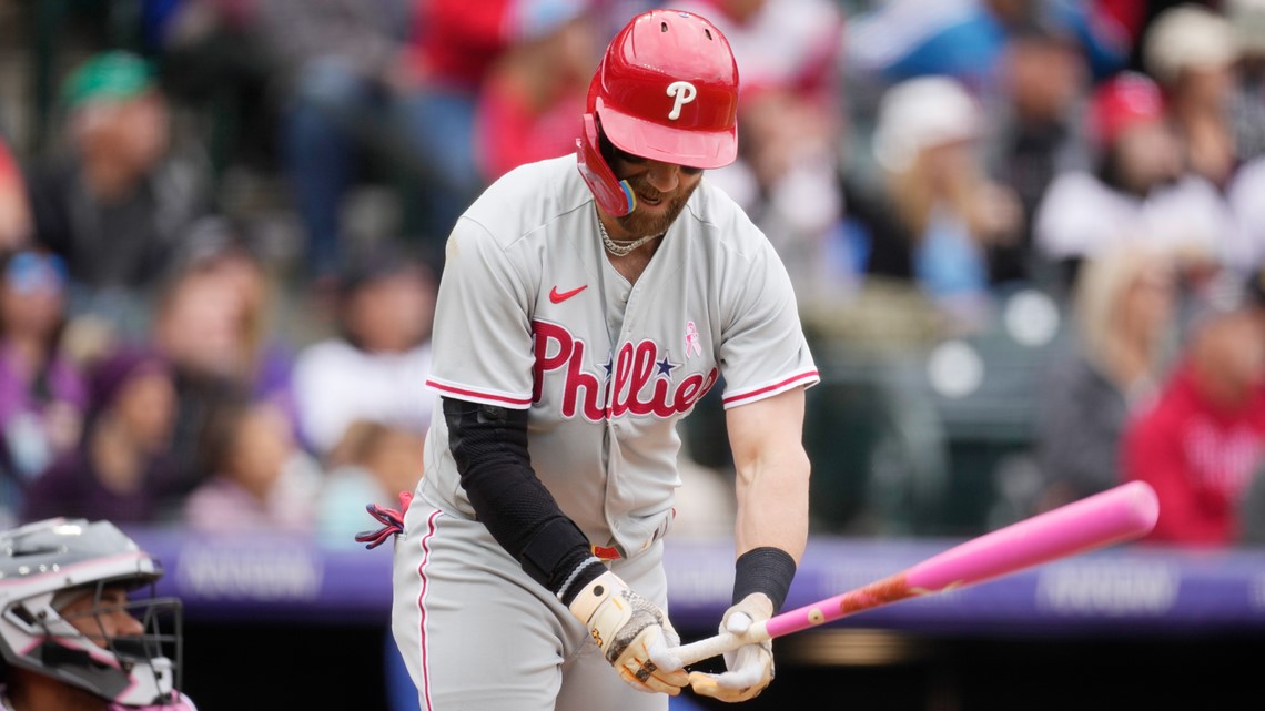 Bryce Harper ejected as Phillies can't solve Kyle Freeland, Rockies – Delco  Times
