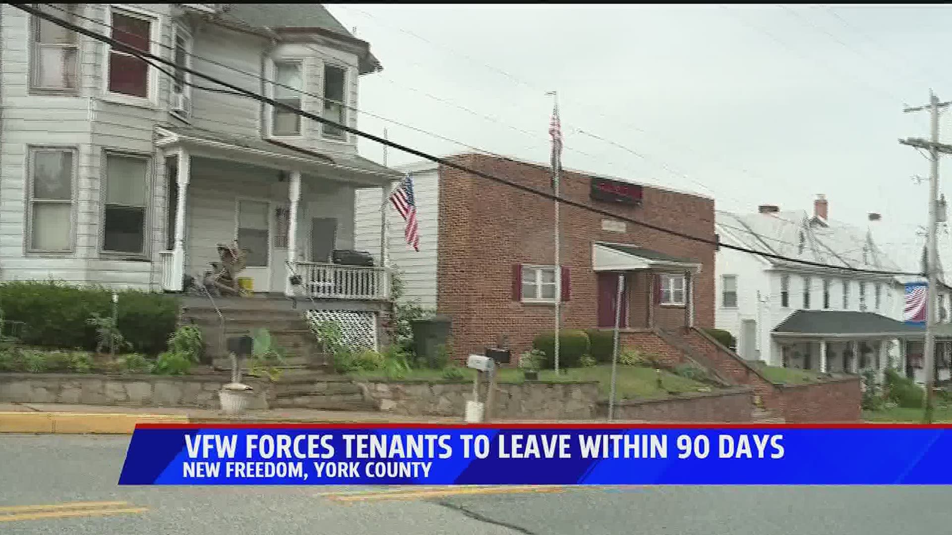 Families Ordered to Leave within 90 days VFW Post in New Freedom