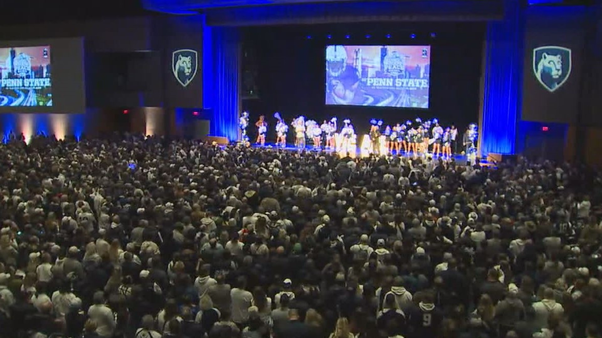 The crowd at the Penn State Alumni Association pep rally was over 3,000 strong, rocking the World Congress Center in downtown Atlanta.