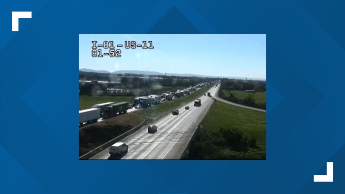 Crash slows traffic on I81 north in Cumberland County