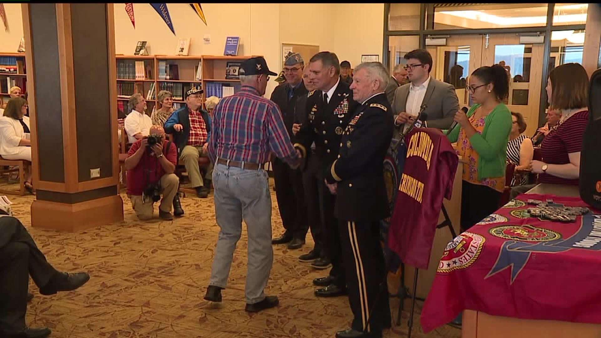 Vietnam veterans honored in pinning ceremony in Columbia