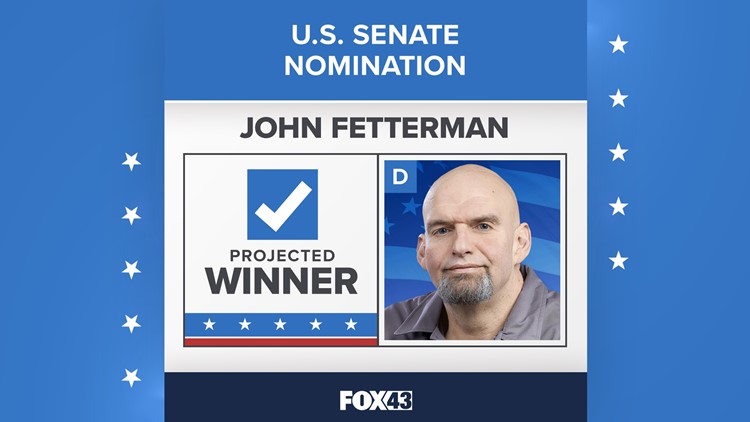 John Fetterman wins Democratic nomination for U.S. Senate