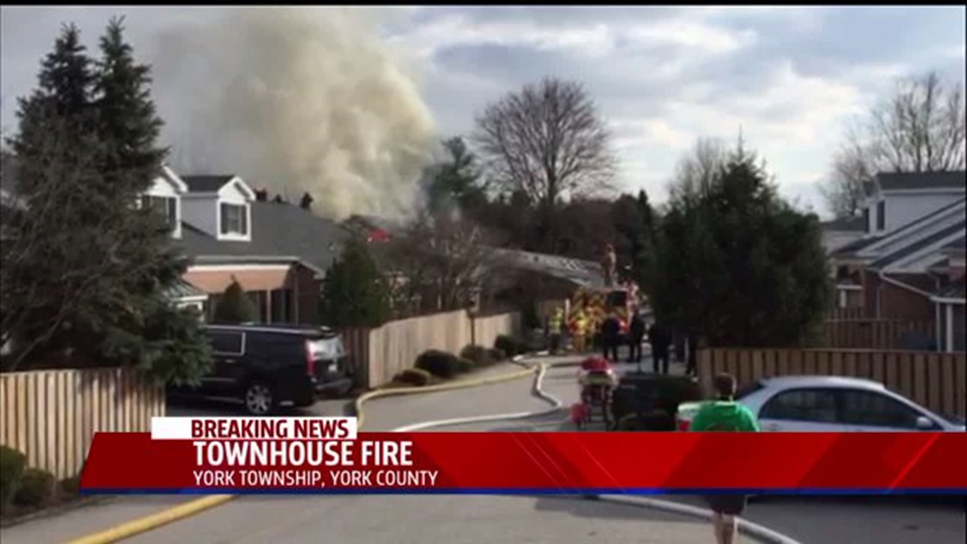 Townhouse fire in York County