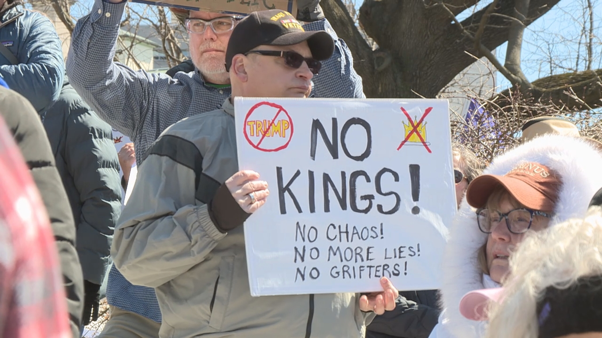 Hundreds protest the Trump administration at Harrisburg 'No Kings ...