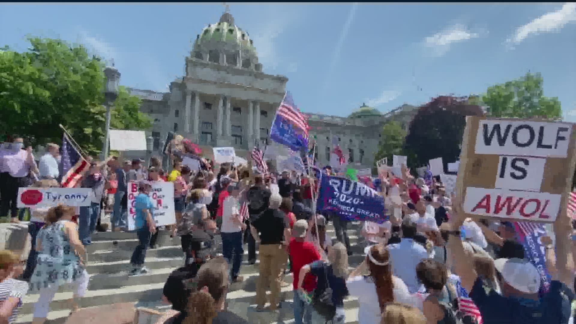 Protestors want PA to 'reopen'