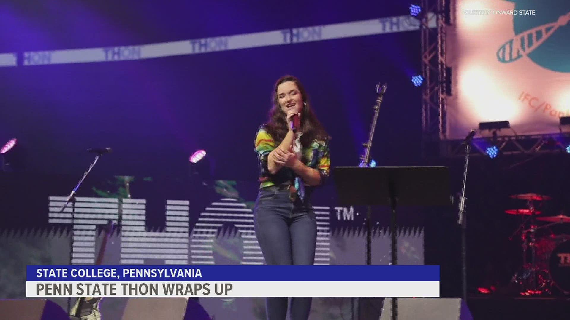 The Penn State THON marathon, which wrapped up Sunday, raised a total of $10,638,078.62 for the Four Diamonds Fund at Penn State Children’s Hospital.