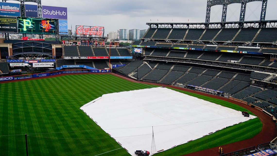 Braves, Mets to play doubleheader Monday after another rainout