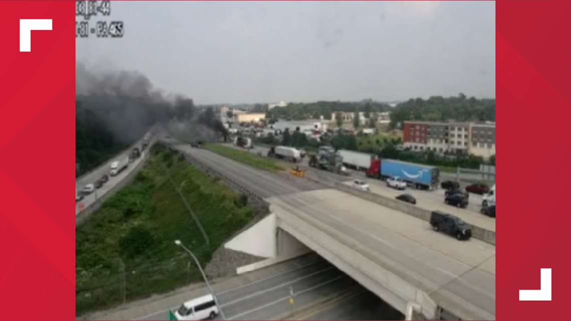 Lanes Of I-81 Closed At Exit 44 Due To Crash, Vehicle Fire | Fox43.com