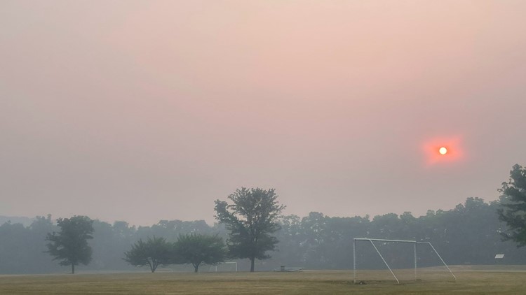 Smoke from Canadian wildfires in Central Pennsylvania